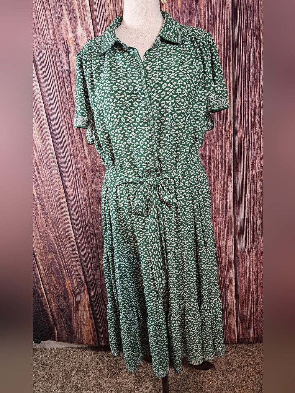 NWT Max Studio Midi Shirtdress Plus Size 3X